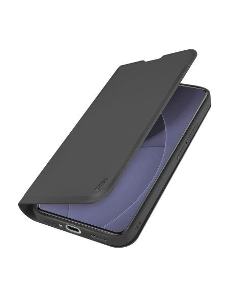 
„Xiaomi Redmi Note 15 Pro+“ piniginės formos atverčiamas dėklas – lygus, juodas
