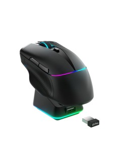 
L8 Pro belaidė žaidimų pelė su įkrovimo stotele – juoda
