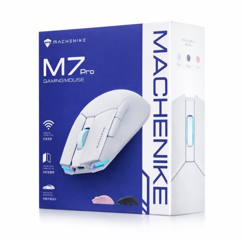 
M7 Pro belaidė žaidimų pelė – balta
