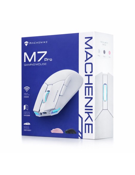 
M7 Pro belaidė žaidimų pelė – balta
