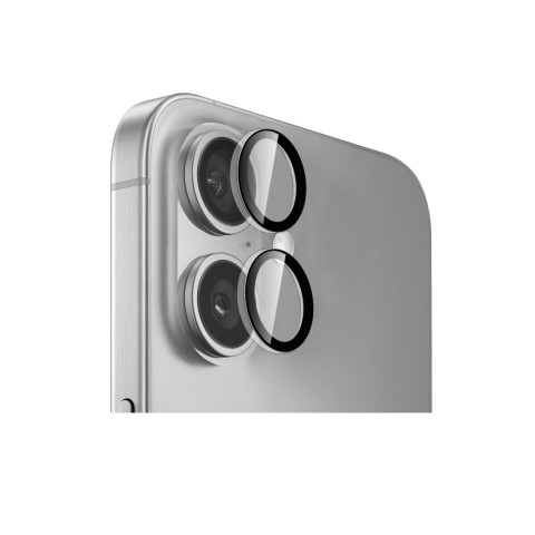 
Grūdintas stiklas „iPhone 16“ / „iPhone 16 Plus“ kameros objektyvui, skirtas individualiam kameros objektyvui
