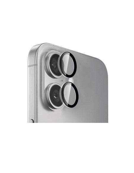 
Grūdintas stiklas „iPhone 16“ / „iPhone 16 Plus“ kameros objektyvui, skirtas individualiam kameros objektyvui
