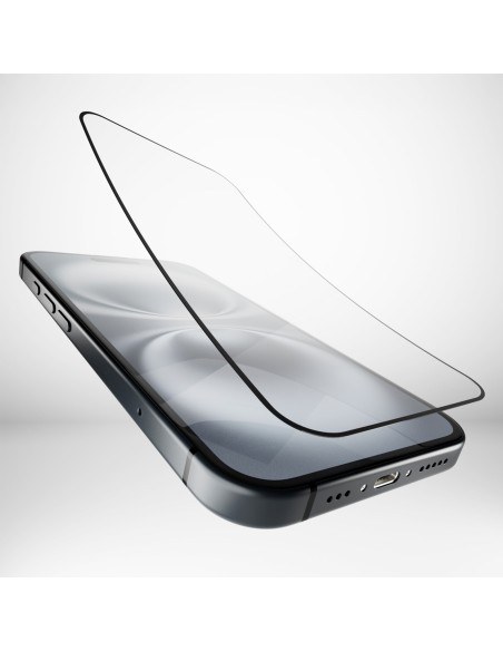 
Hibridinis stiklas su juodu rėmeliu, skirtas „iPhone 16 Plus“ / „iPhone 15 Pro Max“ / „iPhone 15 Plus“ lanksčiam stiklu...