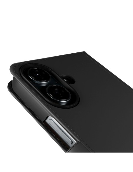 
2 viename PU odos dėklas su atvartu ir dėklu, skirtas „iPhone 16“ su nuimamu „MagSafe“ dėklu – juodas
