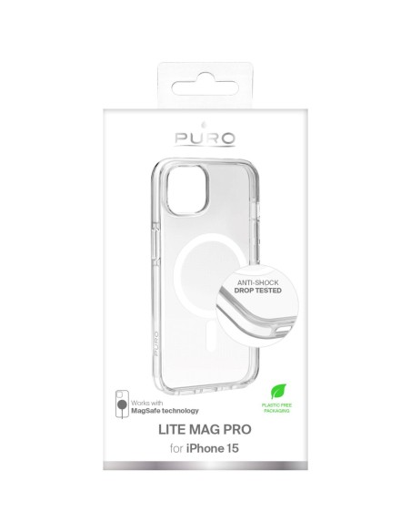 
„iPhone 15 Lite Mag Pro MagSafe“ silikoninis dėklas – skaidrus
