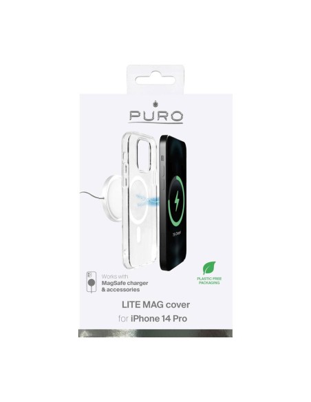 
„iPhone 14 Pro Lite“ „MagSafe“ silikoninis dėklas – skaidrus
