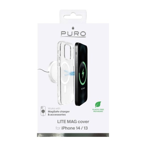 
iPhone 14 / 13 Lite MagSafe silikoninis dėklas – skaidrus
