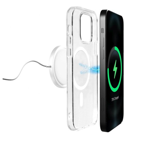 
iPhone 14 / 13 Lite MagSafe silikoninis dėklas – skaidrus
