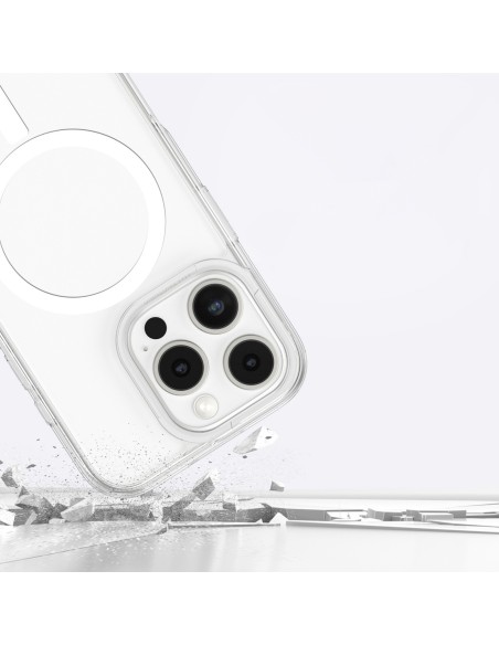 
Silikoninis dėklas su magnetiniu žiedu, skirtas „iPhone 16 Pro“ – skaidrus
