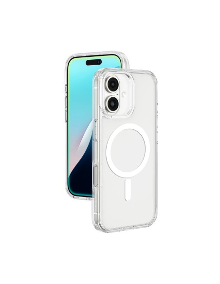 
Silikoninis dėklas su magnetiniu žiedu, skirtas „iPhone 16“ – skaidrus
