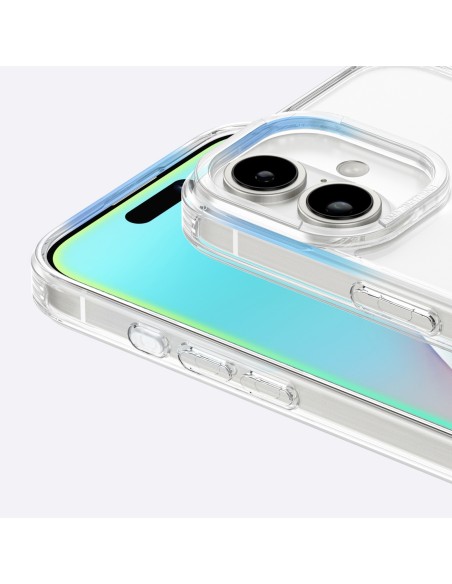 
Silikoninis dėklas su magnetiniu žiedu, skirtas „iPhone 16“ – skaidrus
