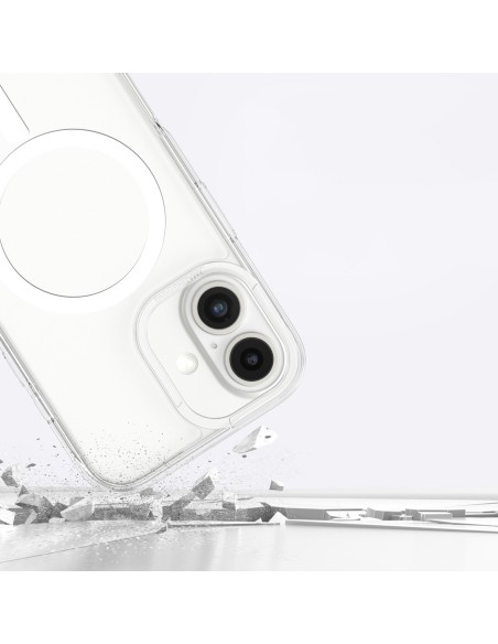 
Silikoninis dėklas su magnetiniu žiedu, skirtas „iPhone 16“ – skaidrus
