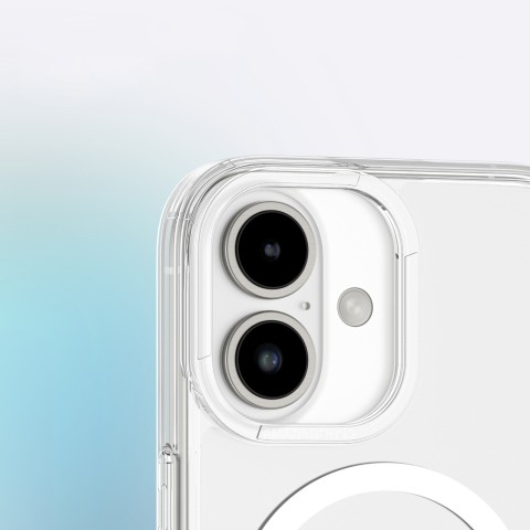
Silikoninis dėklas su magnetiniu žiedu, skirtas „iPhone 16“ – skaidrus
