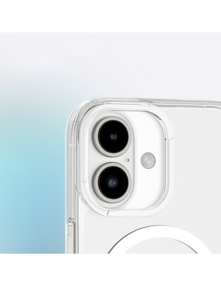 
Silikoninis dėklas su magnetiniu žiedu, skirtas „iPhone 16“ – skaidrus
