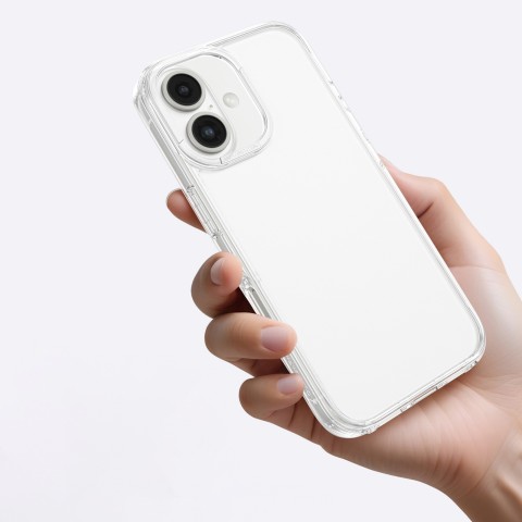 
Silikoninis dėklas, skirtas „iPhone 16 Plus Minimal Case“ – skaidrus
