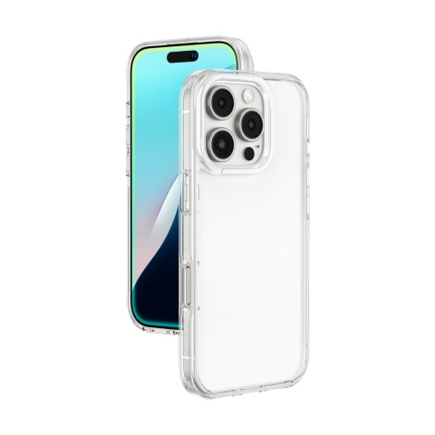 
Silikoninis dėklas, skirtas „iPhone 16 Pro Max Minimal Case“ – skaidrus
