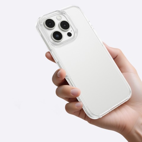 
Silikoninis dėklas, skirtas „iPhone 16 Pro Max Minimal Case“ – skaidrus
