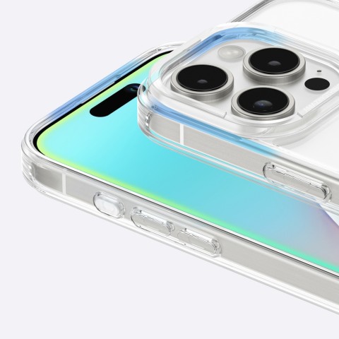 
Silikoninis dėklas, skirtas „iPhone 16 Pro Max Minimal Case“ – skaidrus
