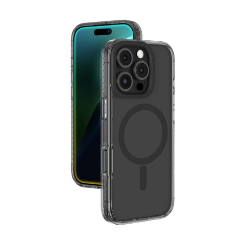 
iPhone 16 Pro Max Titan Pro Mag dėklas silikoninis dėklas – juodas
