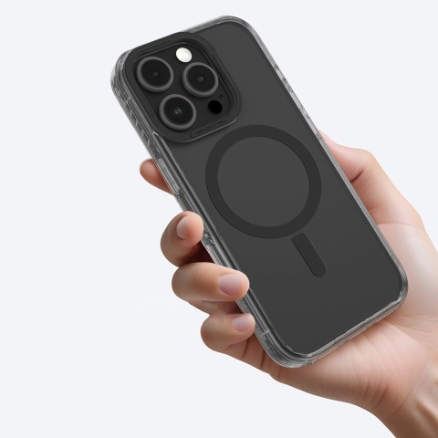 
iPhone 16 Pro Max Titan Pro Mag dėklas silikoninis dėklas – juodas
