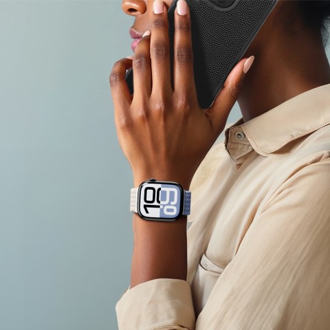 
„Apple Watch 45/ 46/ 49 mm“ „Blend Band“ 2 vnt. pakuotėje – kosminė mėlyna / žvaigždžių mėlyna
