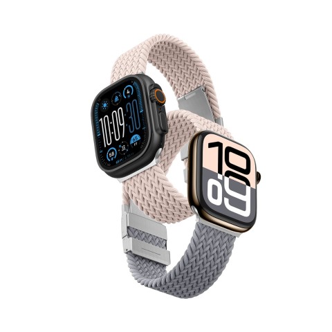 
„Apple Watch 42 mm Blend Band“ 2 vnt. pakuotė – rožinės pilkos/ rožinės spalvos
