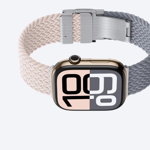 
„Apple Watch 42 mm Blend Band“ 2 vnt. pakuotė – rožinės pilkos/ rožinės spalvos
