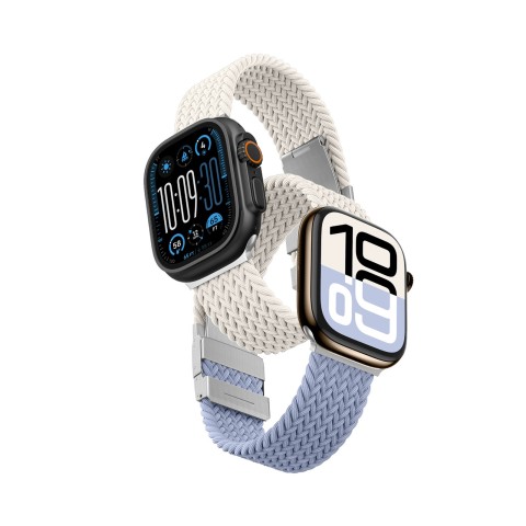 
„Apple Watch 42 mm Blend Band“ 2 vnt. pakuotė – kosminė mėlyna / žvaigždžių mėlyna
