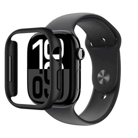 
„Apple Watch 46mm“ minimalaus dizaino dėklas – juodas
