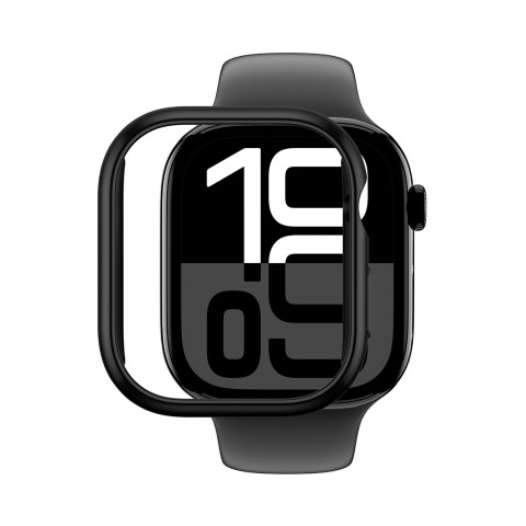 
„Apple Watch 46mm“ minimalaus dizaino dėklas – juodas
