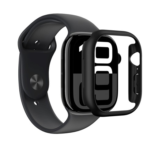 
„Apple Watch 46mm“ minimalaus dizaino dėklas – juodas
