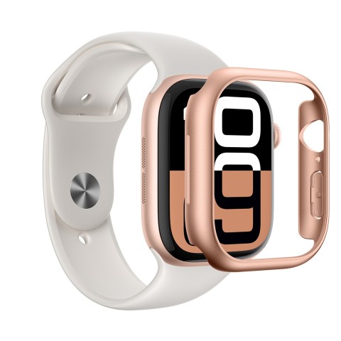 
„Apple Watch 46mm Minimal“ dėklas – rožinio aukso spalvos
