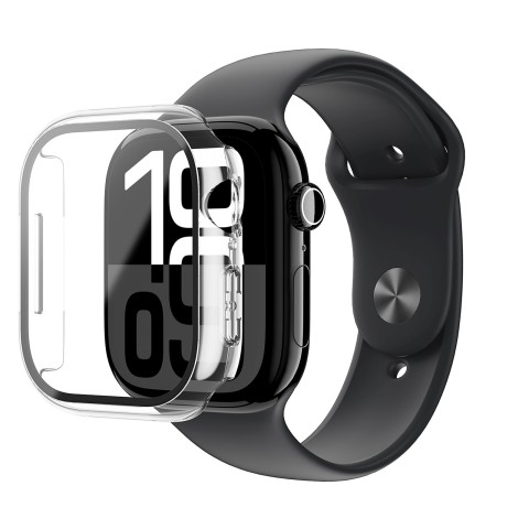 
„Radix Glass“ grūdinto stiklo dėklas, skirtas „Apple Watch 46mm“ – skaidrus
