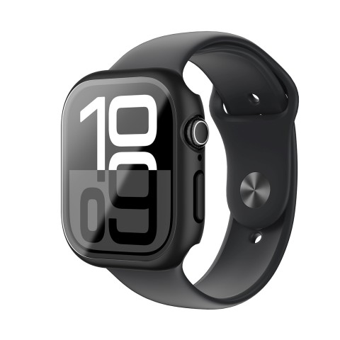 
„Radix Glass“ grūdinto stiklo dėklas, skirtas „Apple Watch 46mm“ laikrodžiui – juodas
