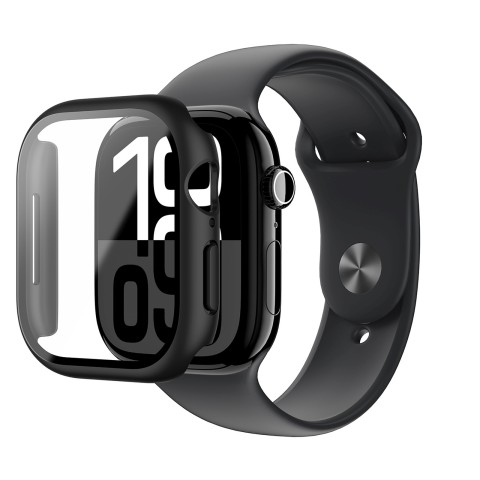 
„Radix Glass“ grūdinto stiklo dėklas, skirtas „Apple Watch 46mm“ laikrodžiui – juodas

