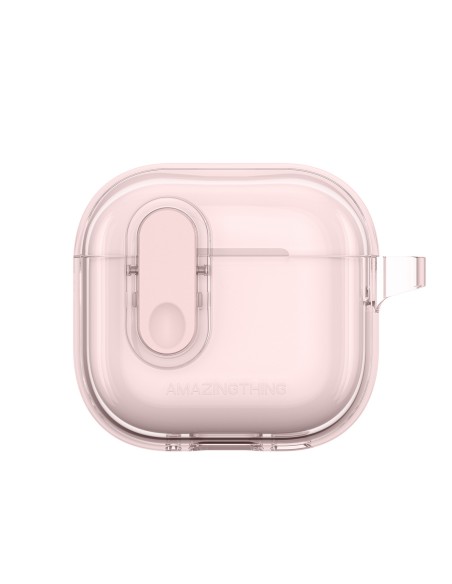 
„AirPods 4“ minimalaus dizaino dėklas – rožinis
