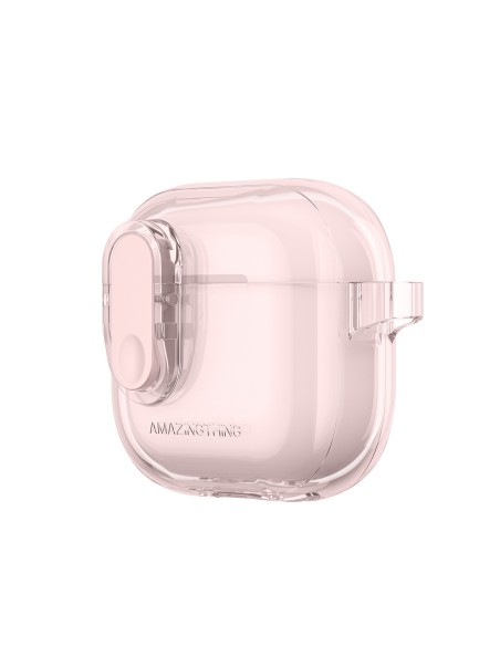 
„AirPods 4“ minimalaus dizaino dėklas – rožinis
