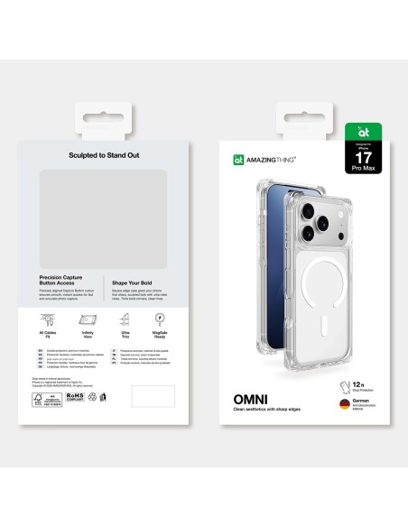 
„iPhone 17 Pro Omni MagSafe“ dėklas – permatomas
