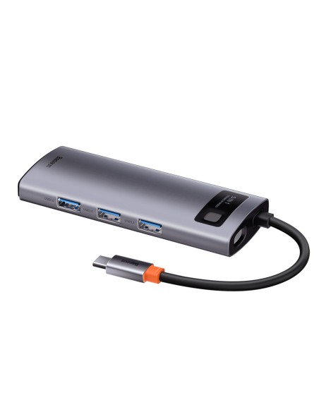 Daugiafunkcis USB HUB 5in1 USB-C PD 100W HDMI pilka Daugiafunkcis USB HUB 5in1 USB-C PD 100W HDMI pilka