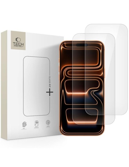 
Grūdintas stiklas, skirtas iPhone 16 Pro Max / 17 Pro Max, Glass Fit+, skaidrus - 2 vnt.
