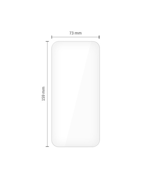 
Grūdintas stiklas, skirtas iPhone 16 Pro Max / 17 Pro Max, Glass Fit+, skaidrus - 2 vnt.
