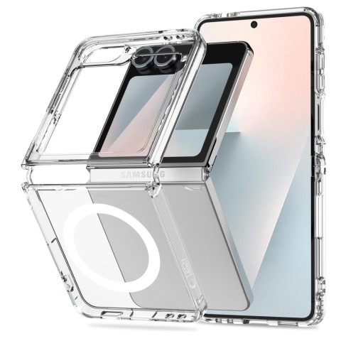 
Samsung Galaxy Z Flip 6 / 7 FE FlexAir Hybrid MagSafe dėklas – skaidrus
