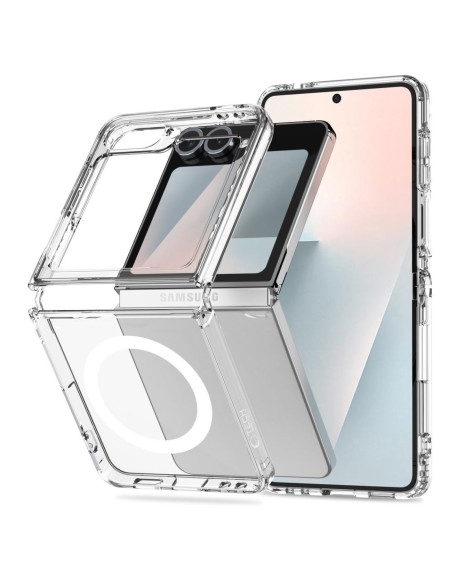 
Samsung Galaxy Z Flip 6 / 7 FE FlexAir Hybrid MagSafe dėklas – skaidrus
