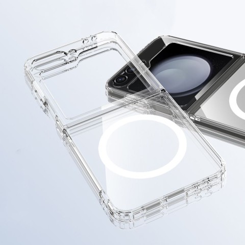 
Samsung Galaxy Z Flip 6 / 7 FE FlexAir Hybrid MagSafe dėklas – skaidrus
