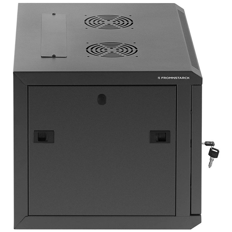 19'' 6U IP20 pakabinamas serverio montavimo serverio spinta RACK iki 60 kg 54x40x35 cm JUODAS