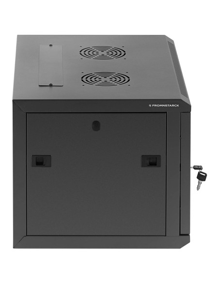 19'' 6U IP20 pakabinamas serverio montavimo serverio spinta RACK iki 60 kg 54x40x35 cm JUODAS