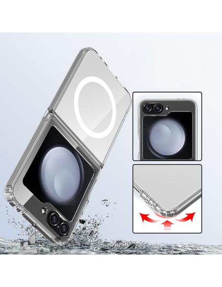 
Samsung Galaxy Z Flip 6 / 7 FE FlexAir Hybrid MagSafe dėklas – skaidrus
