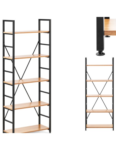 Knygų lentynų apdaila loft industrial max 150 kg 5 LENTYNĖS Knygų lentynų apdaila loft industrial max 150 kg 5 LENTYNĖS