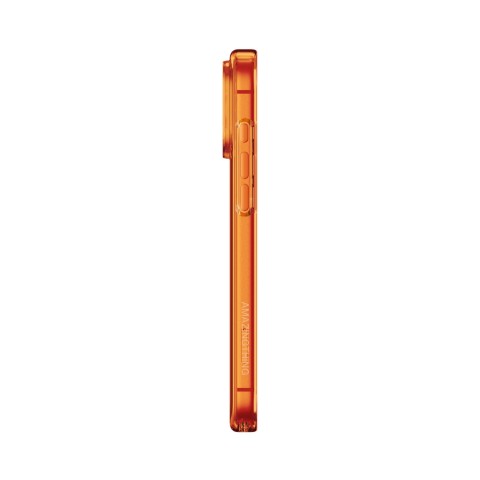 
„iPhone 17 Pro Max“ minimalaus stiklo dėklas su magnetiniu objektyvu – oranžinis
