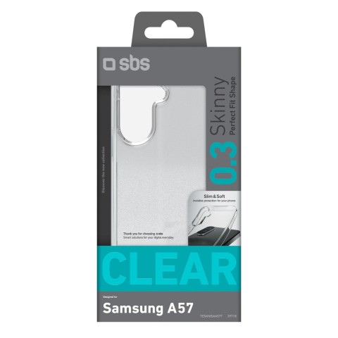 
„Samsung Galaxy A57“ plonas dėklas – permatomas
